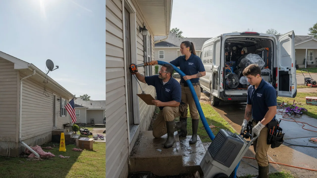 Ceiling Water Damage Restoration in Tipton, OK near me